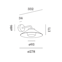 Tradora 1.0 Outdoor Wall Light