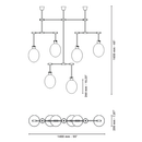 Glow 6 Rope Ceiling Light