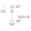 Lodes Recessed Micro Canopy | All Square Lighting