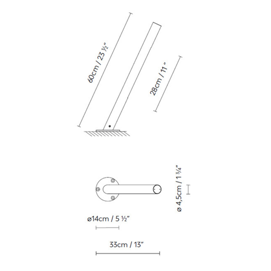 Solid Outdoor Bollard Light