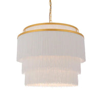 Aurora Cascade Fringe Pendant Light