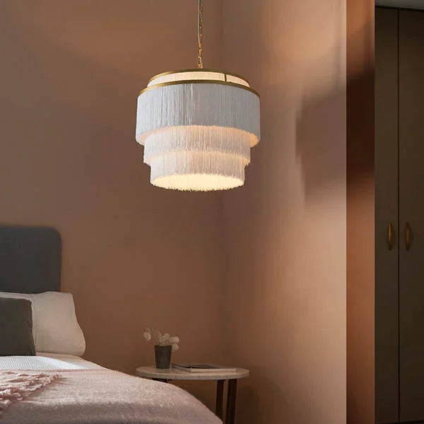 Aurora Cascade Fringe Pendant Light