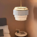 Aurora Cascade Fringe Pendant Light
