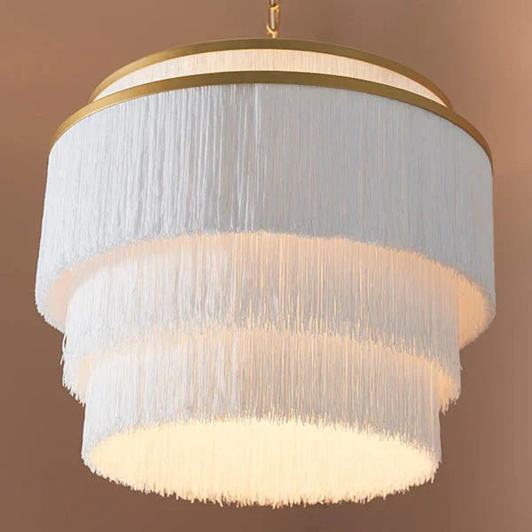 Aurora Cascade Fringe Pendant Light