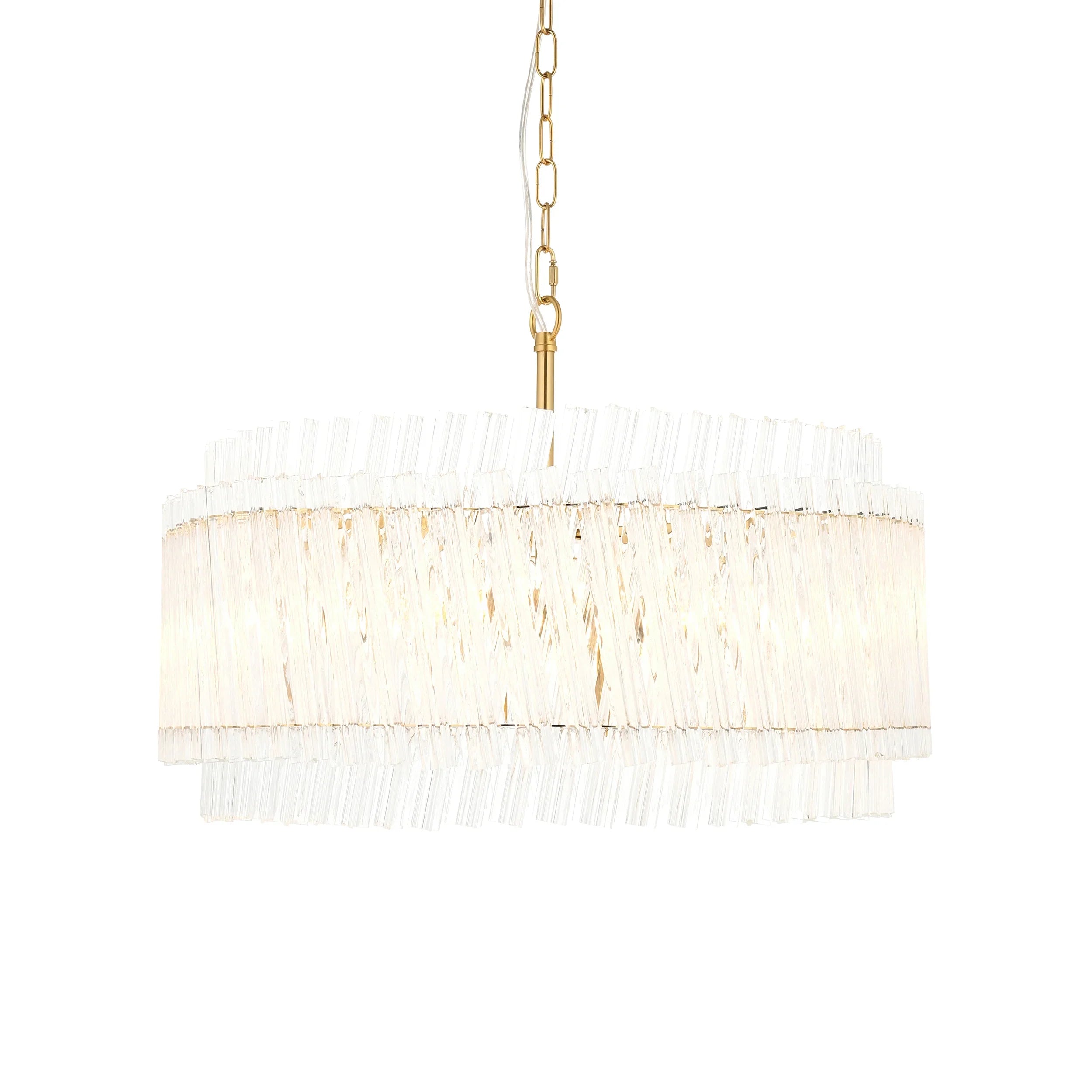 Artemis Quintet Clear Glass Pendant Light
