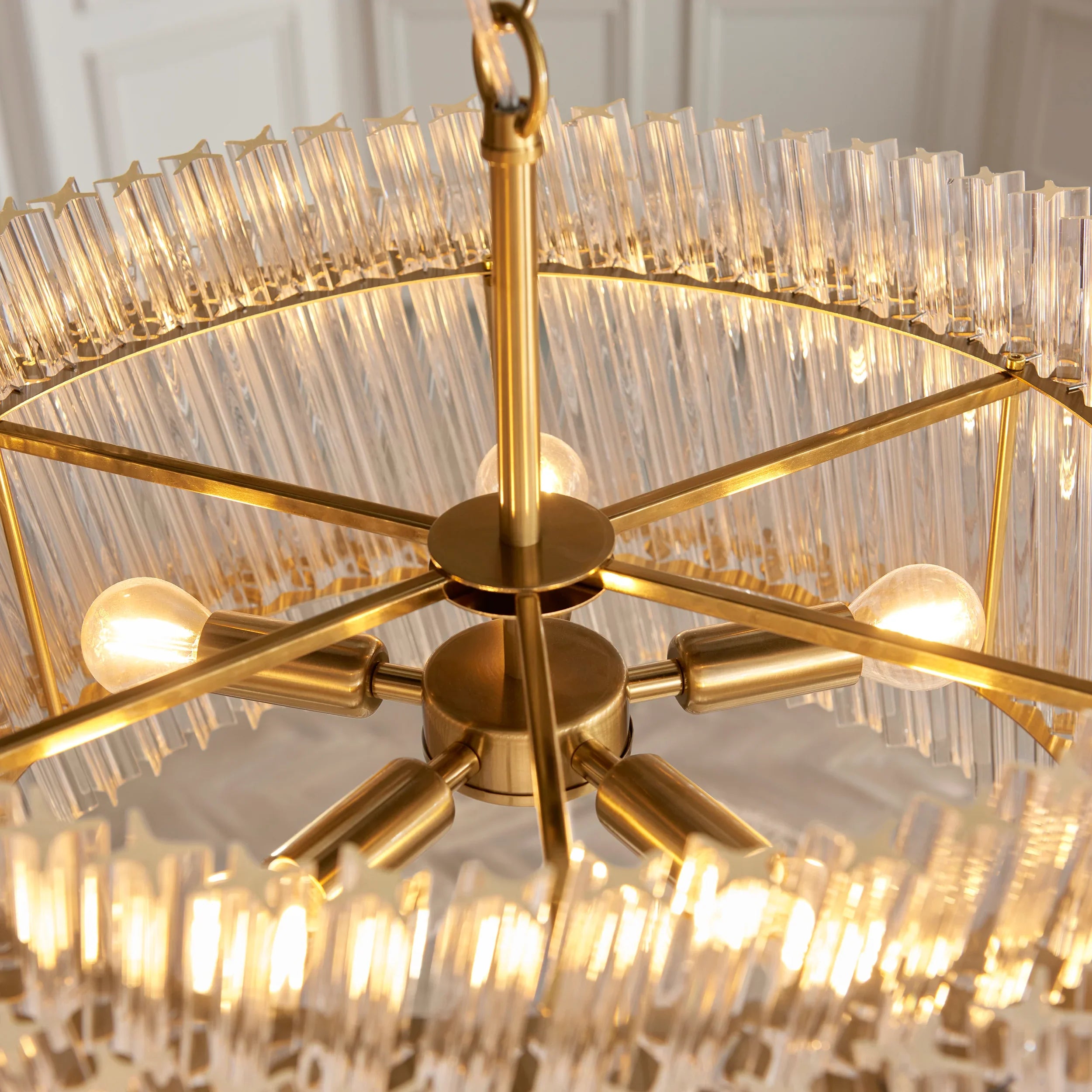 Artemis Quintet Clear Glass Pendant Light