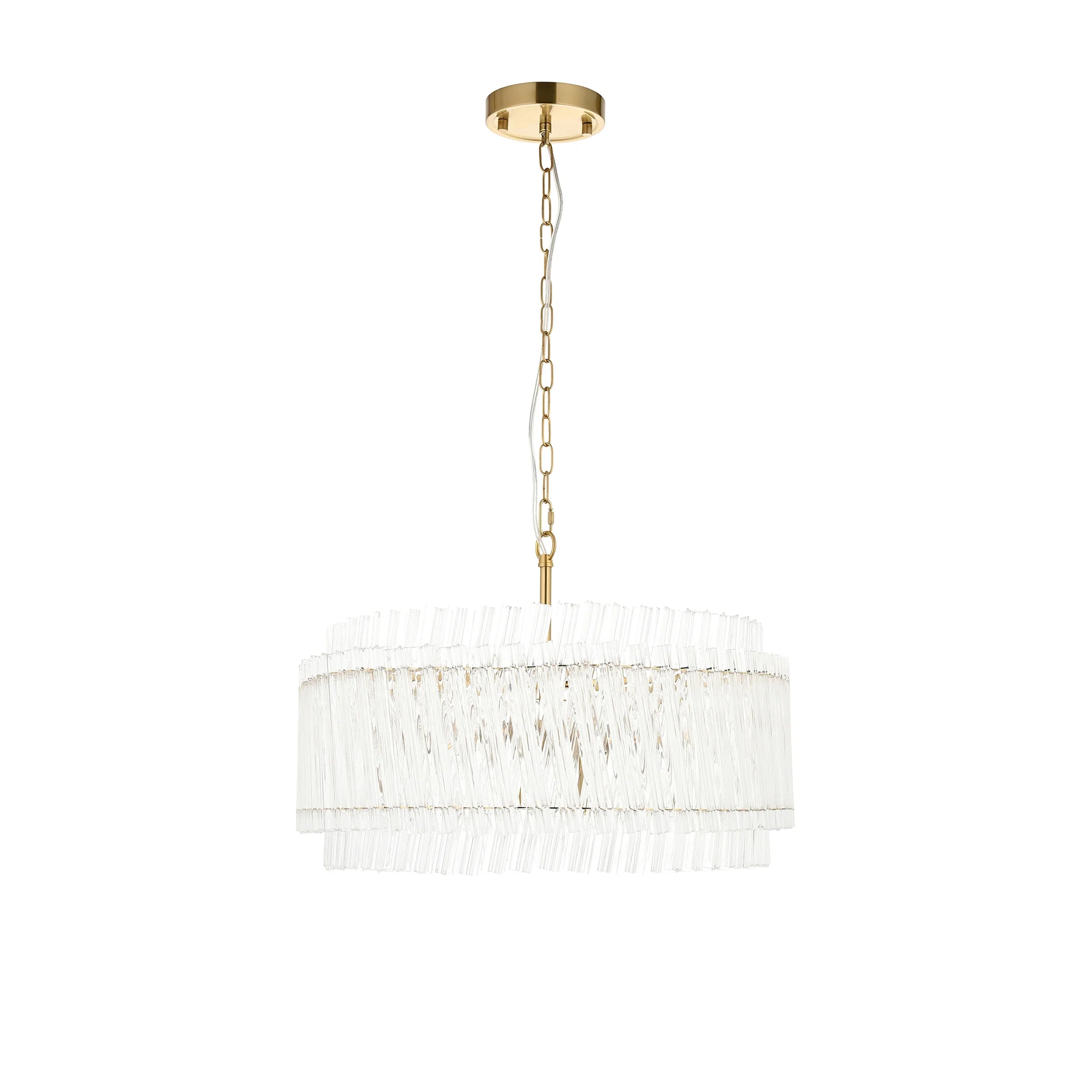 Artemis Quintet Clear Glass Pendant Light