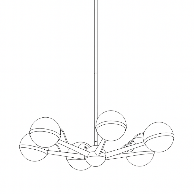 Ace 6 Chandelier Pendant Light