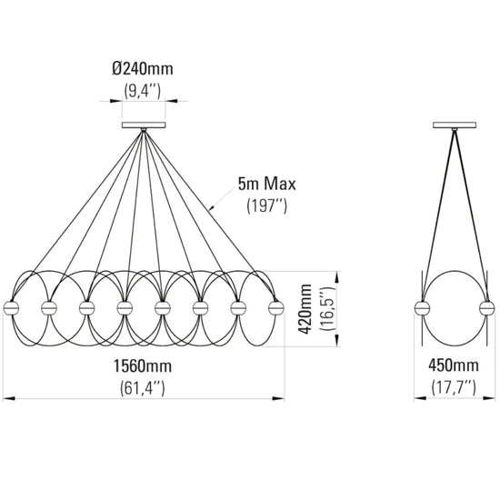 Munari 8 Pendant Light