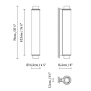 Slim Skin 70 Wall Light