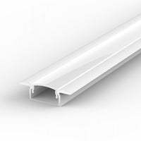 100% Light UK Shallow Recessed LED Profile | All Square Lighting