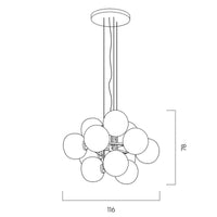 Jasmine Twelve Pendant Light