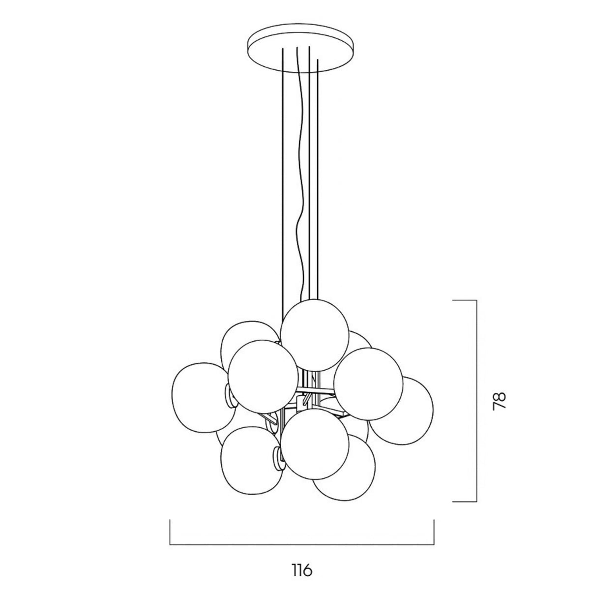Jasmine Twelve Pendant Light