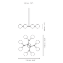 Ora 8 Round Chandelier Pendant Light