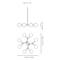 Ora 8 Round Chandelier Pendant Light