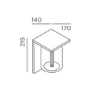 IP44.de Dia F Wall Light | All Square Lighting