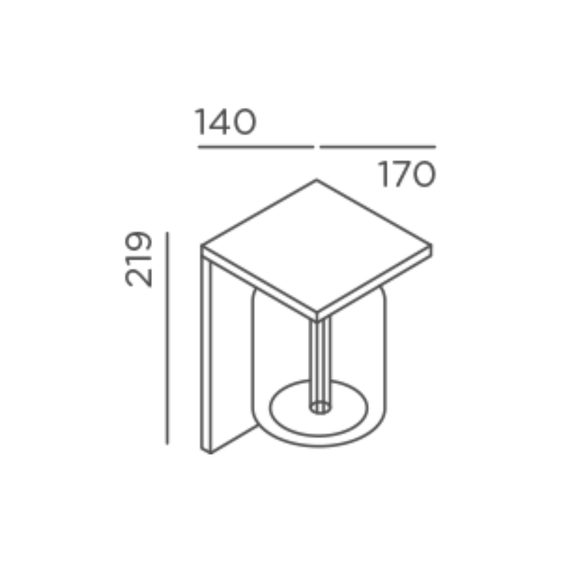 Dia F Wall Light