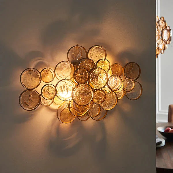 Aurora Amber Detail Wall Light