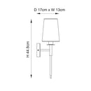 Marceline Classic Shade Wall Light