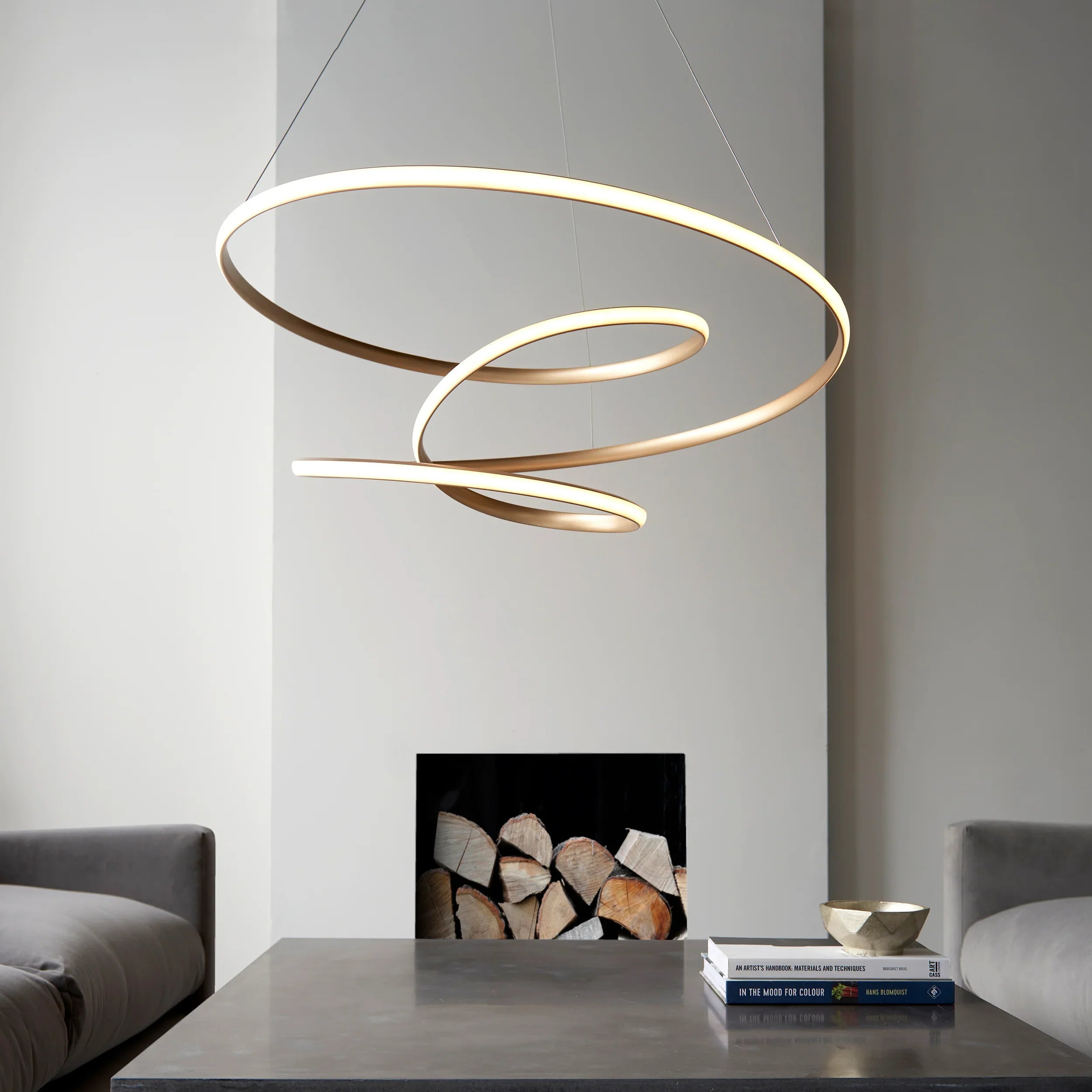 Vortex Spiral Grande Pendant Light