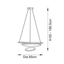 Vortex Spiral Grande Pendant Light