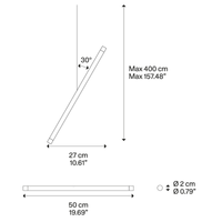 Lodes A-Tube Nano Duo Pendant Light | All Square Lighting