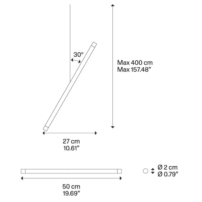 A-Tube Nano Duo Pendant Light