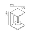 IP44.de Dia Wall Light | All Square Lighting