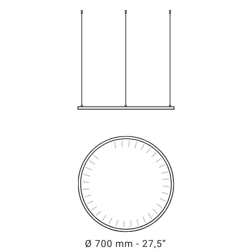 Rio In 70 Pendant Light