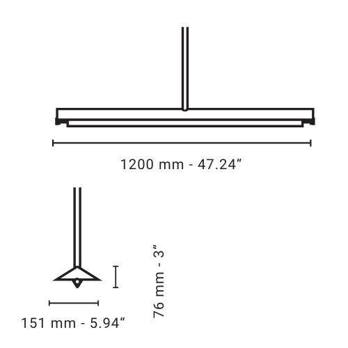 Ava 1200 Pendant Light