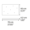 Lodes Rectangular Cluster Canopy System | All Square Lighting
