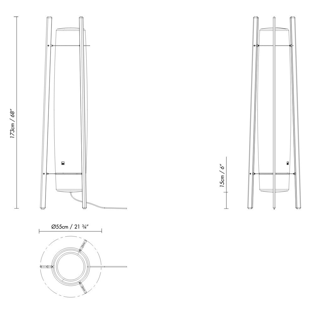 Inn Side Outdoor Floor Lamp