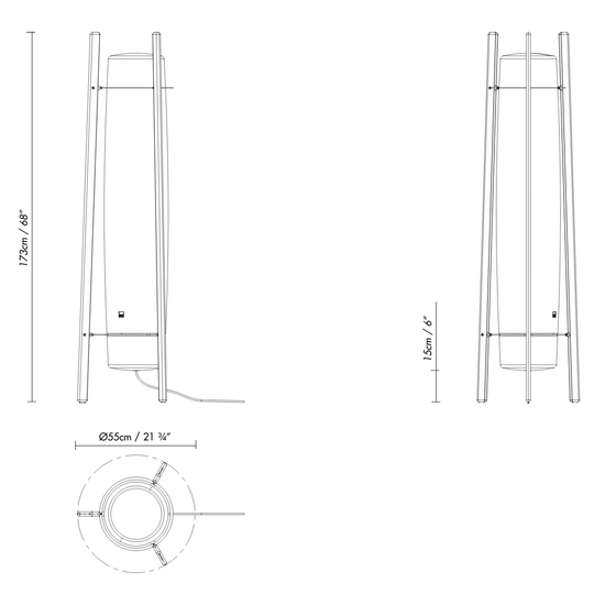 Inn Side Outdoor Floor Lamp