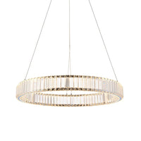 Luna Halo Crystal Ring Pendant Light