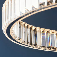 Luna Halo Crystal Ring Pendant Light
