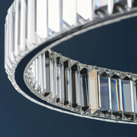Luna Halo Crystal Ring Pendant Light