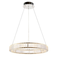Luna Halo Crystal Ring Pendant Light