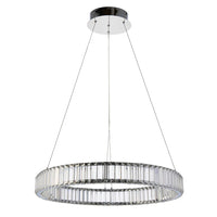 Luna Halo Crystal Ring Pendant Light