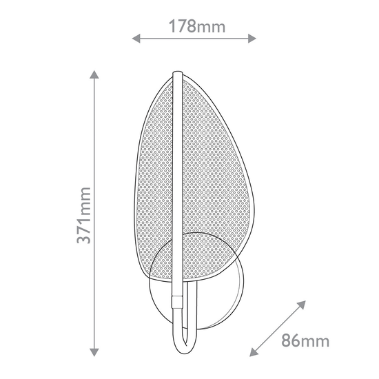 Floriana Leaf Wall Light