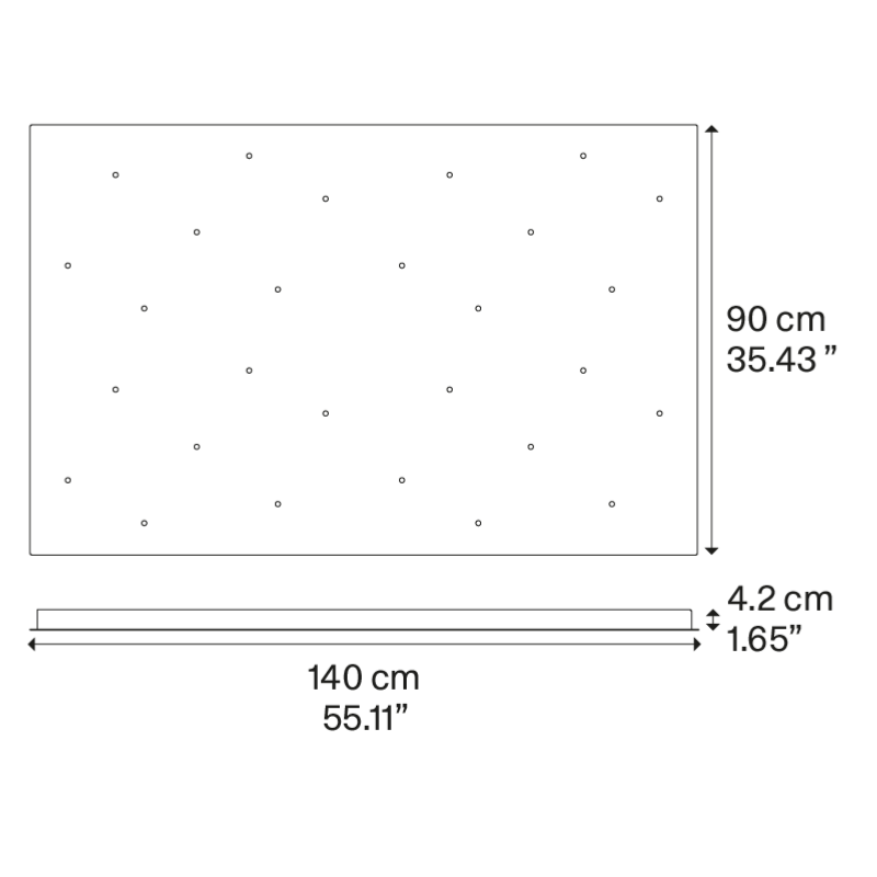 Lodes Rectangular Cluster Canopy System | All Square Lighting