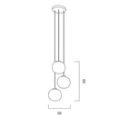 Jasmine Triple Drop Pendant Light