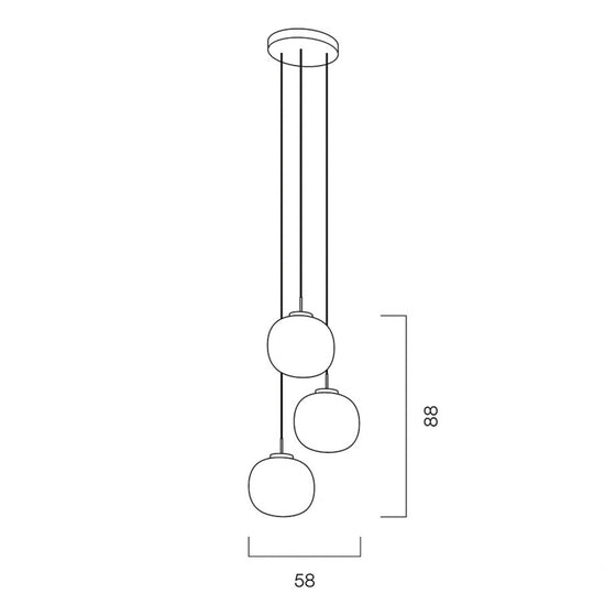 Jasmine Triple Drop Pendant Light