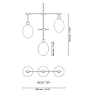 Glow 3 Ceiling Light