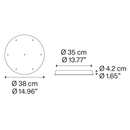Lodes Round Cluster Canopy System | All Square Lighting
