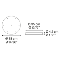 Lodes Round Cluster Canopy System | All Square Lighting