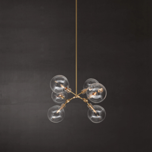 Ora 6 Compact Chandelier Pendant Light