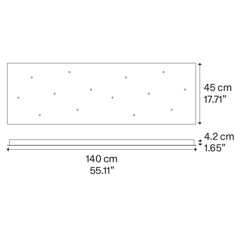 Lodes Rectangular Cluster Canopy System | All Square Lighting
