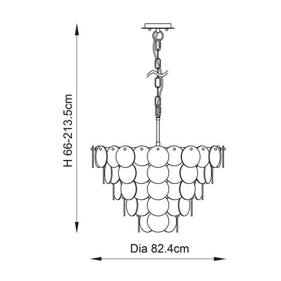 Celestia Tiered Mercury Pendant Light