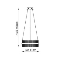 Cascade Medium Round Pendant Light
