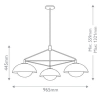 Glaze 3 Pendant Light